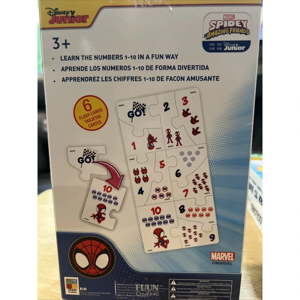 Disney‎ Junior Spidey & Amazing Friends Set Of 3 Flash Card Sets Learning Toys